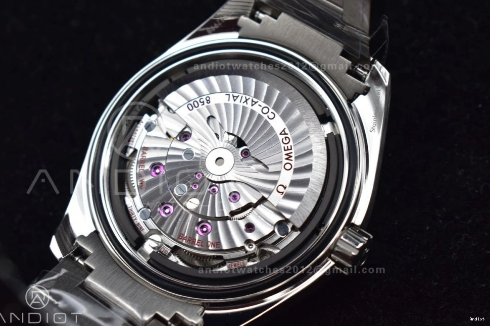 SS 150M 1:1 SS Terra Best A8500 Aqua Edition VSF Bracelet Dial Black On 1221